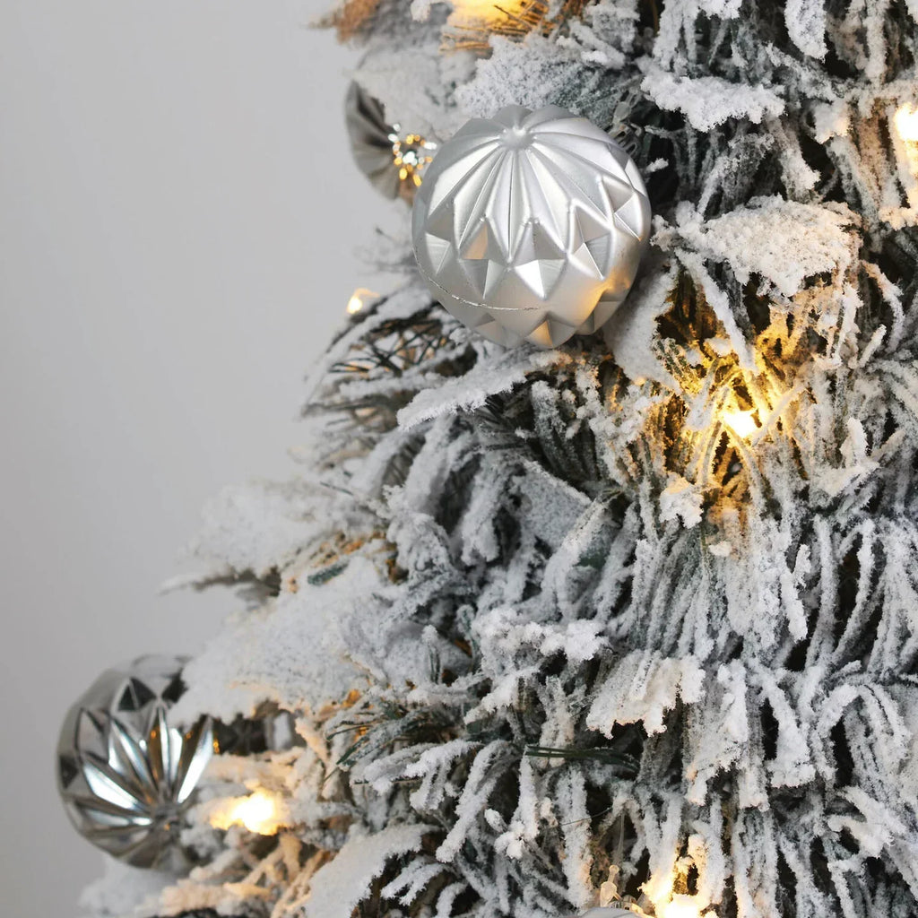 Árbol De Navidad Desplegable - Totalmente decorada y con 180 luces